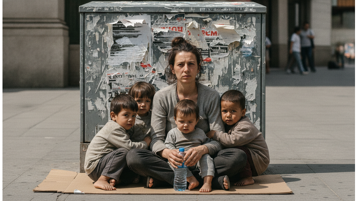 Family of eight left on street awaiting deportation