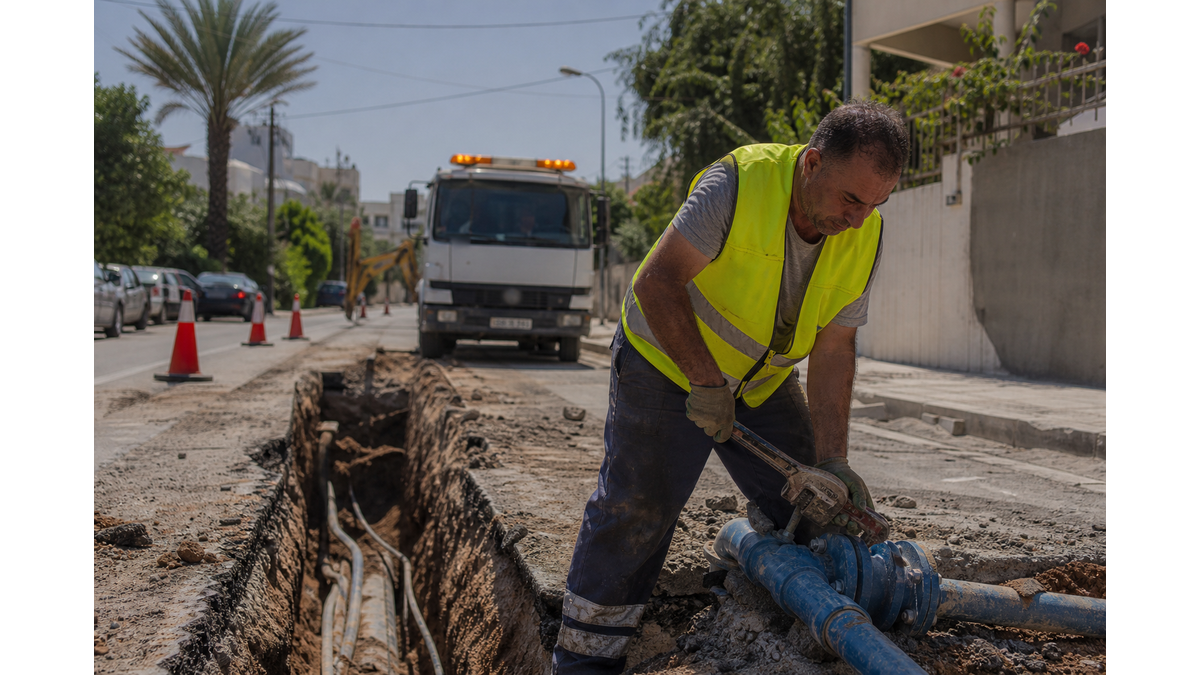 Scheduled water supply suspension in central Limassol