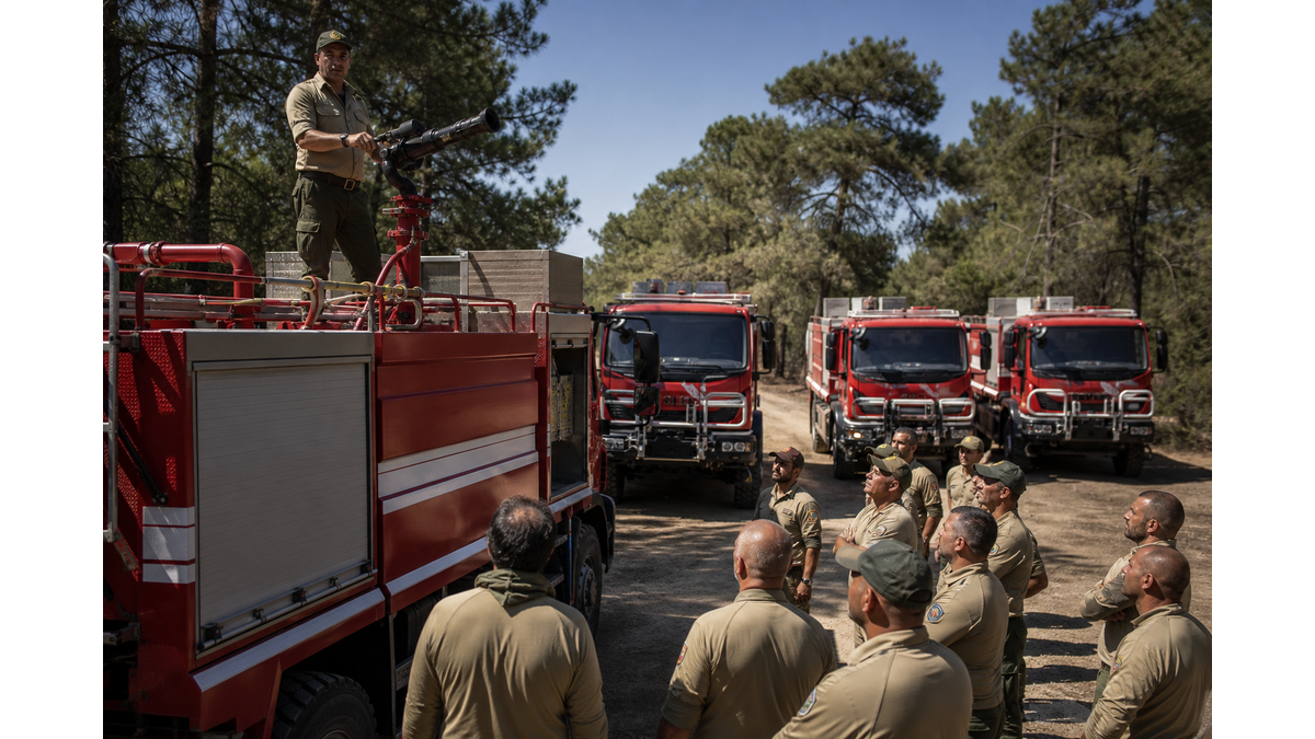 Cyprus Department of Forests completes training for new fire trucks