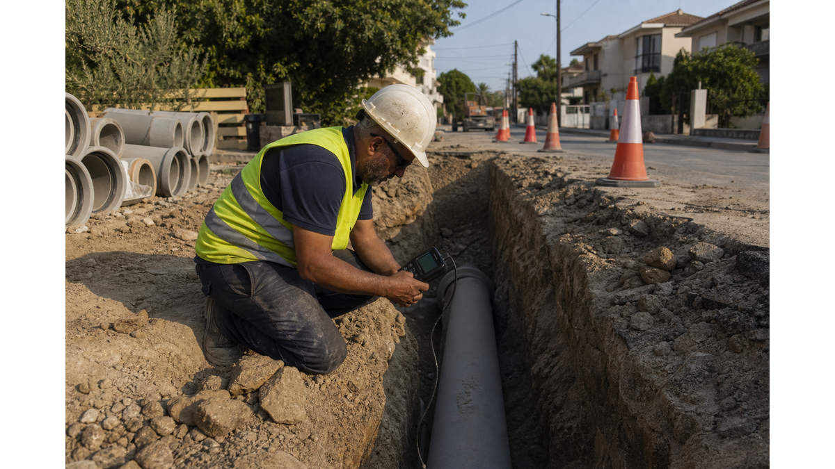 Limassol sewage network construction reaches 85 percent completion