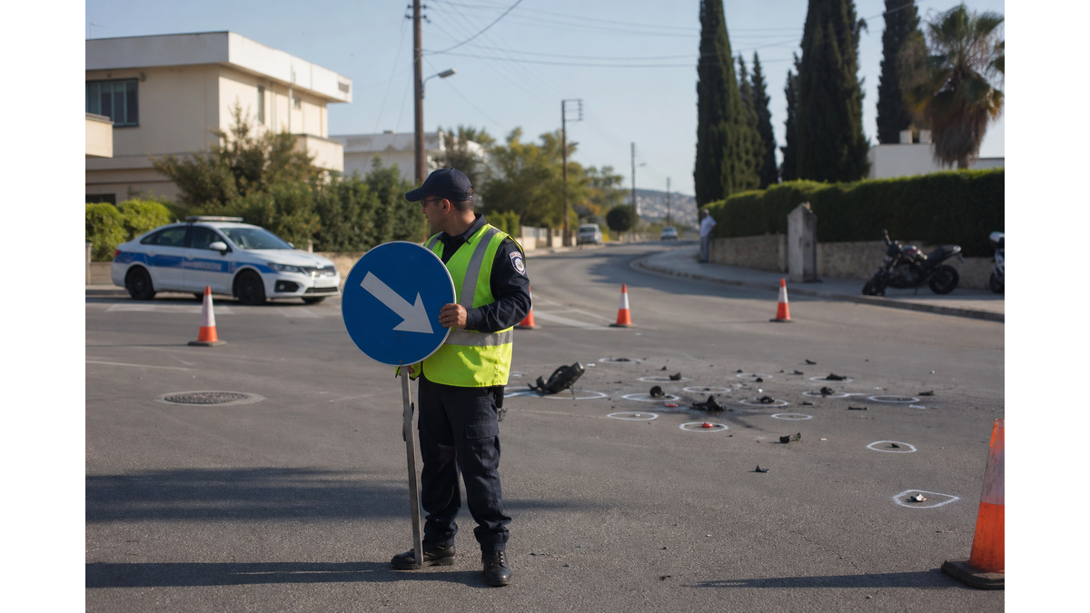 Τραυματισμός μοτοσικλετιστή σε τροχαίο ατύχημα στη Λάρνακα