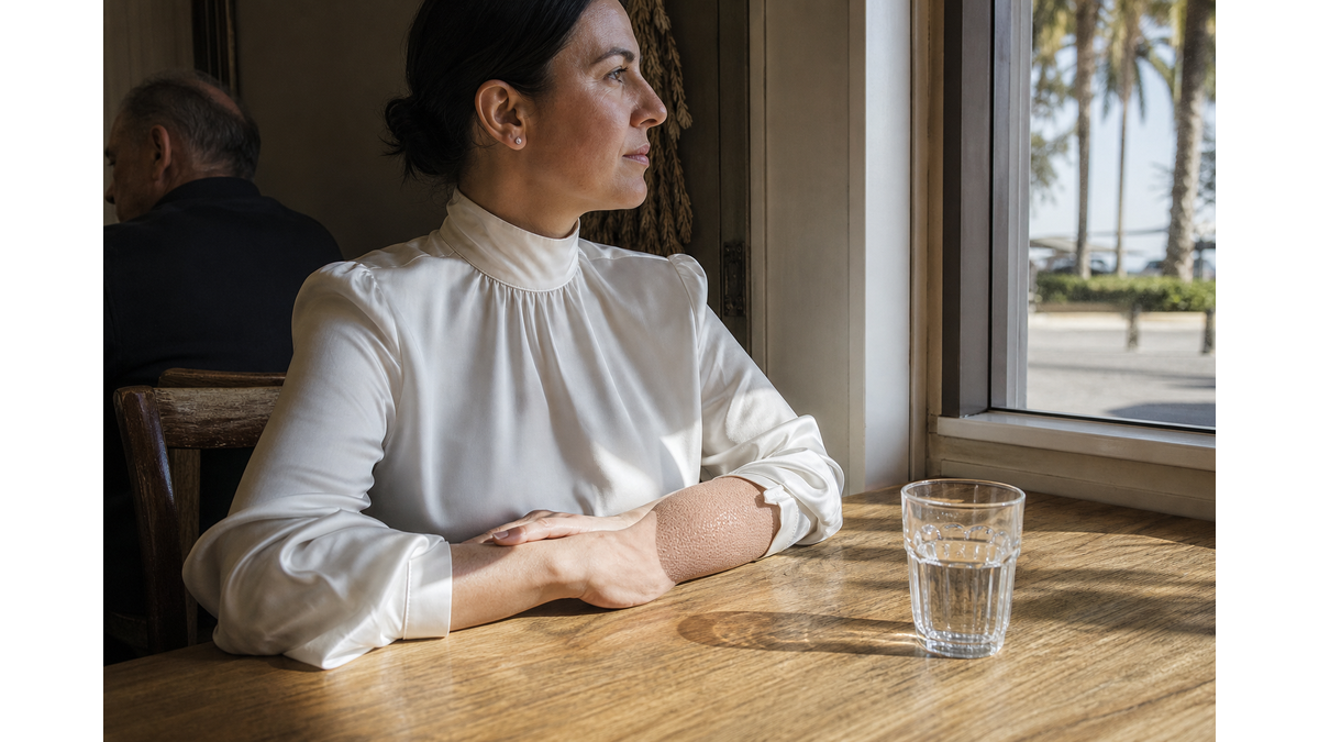 Ioanna Paliospyrou reports receiving a hateful message online regarding her 2020 vitriol attack
