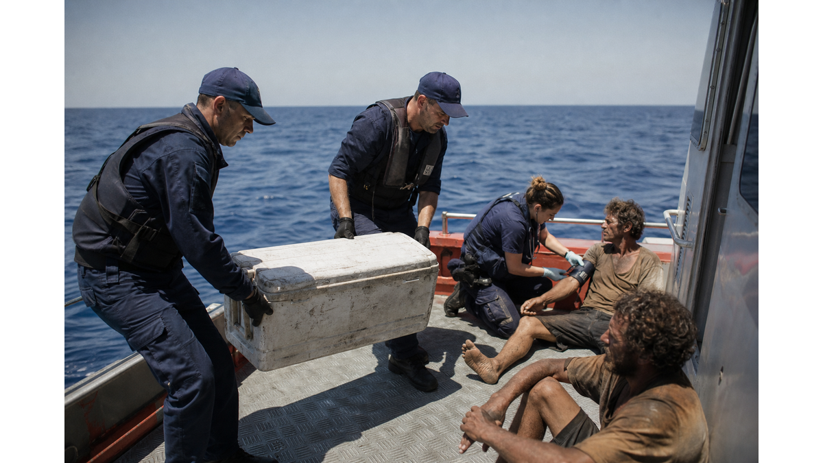 Two fishermen rescued after five days adrift in the Pacific Ocean