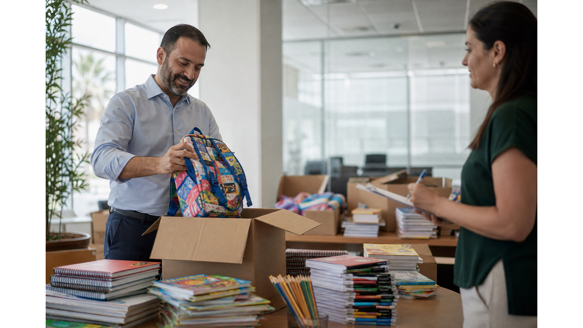 Eurobank Cyprus supports charity campaign for school supplies