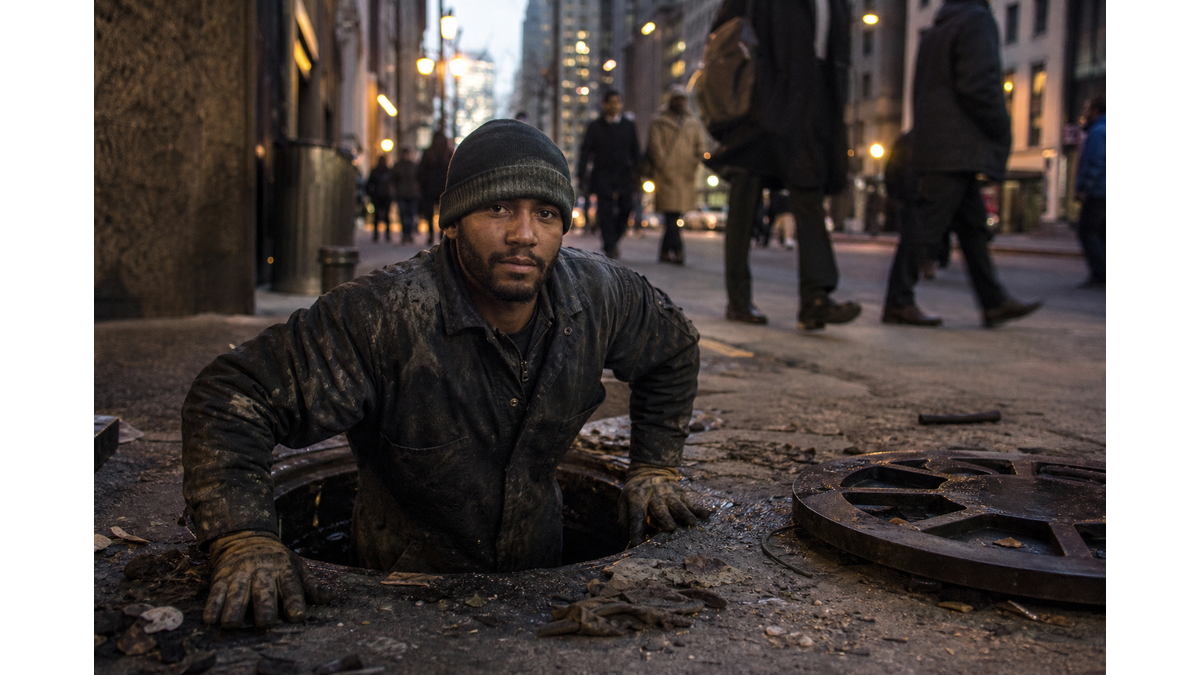 New York police investigate individuals emerging from manholes