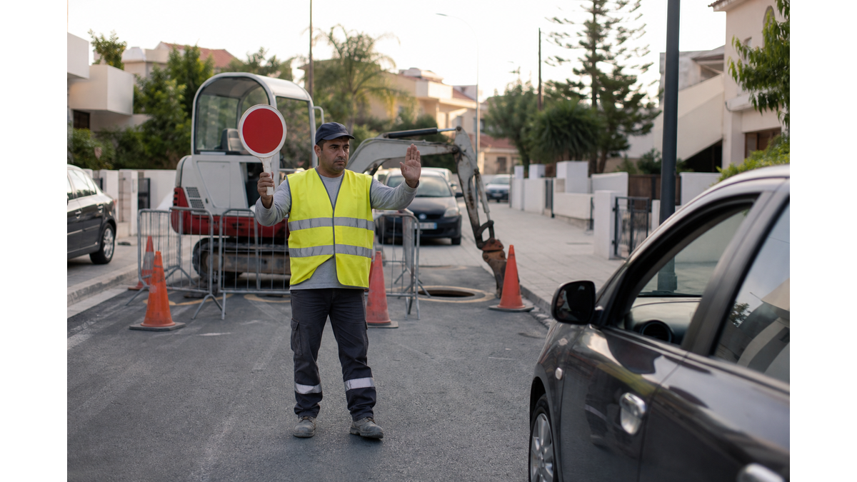 Κλείσιμο της οδού Γεωργίου Σεφέρη στη Λευκωσία
