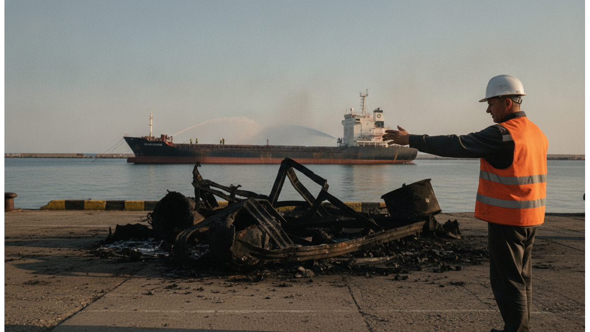 Russian strikes reported on Ukrainian Black Sea and Danube ports