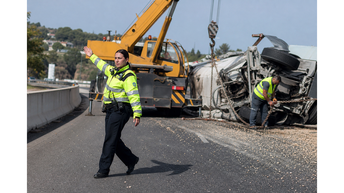 Nestor plan activated following serious truck accident on Nicosia-Larnaca highway