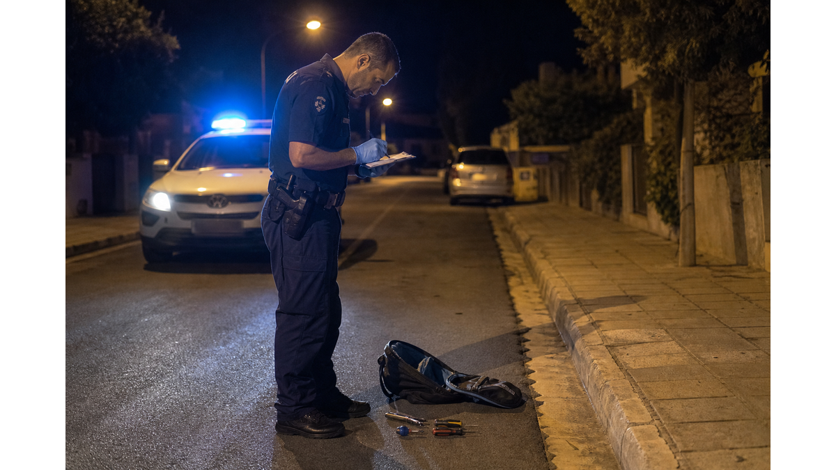 В Ларнаке задержан 39-летний мужчина за попытку кражи со взломом и хранение инструментов