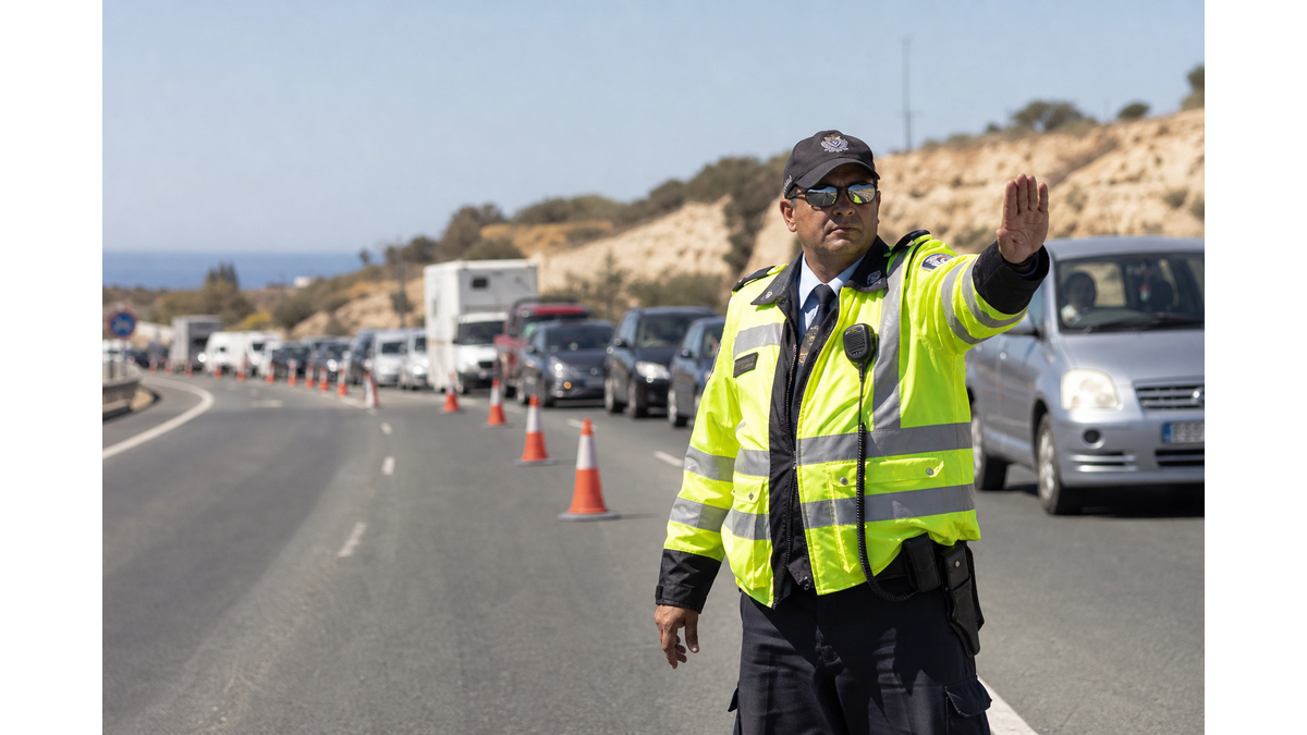 Drivers beware: Section of the Limassol-Paphos motorway closed due to an accident