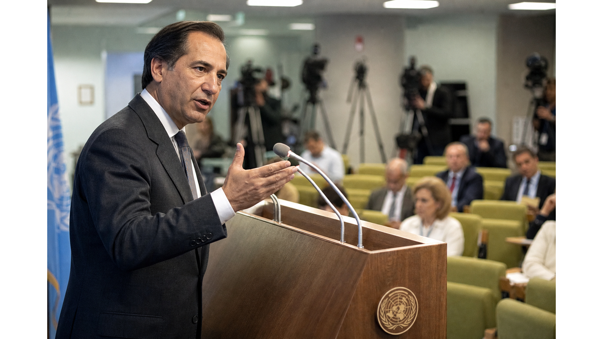 Συνάντηση της Μαρία Άνχελα Ολγκίν με τον Γενικό Γραμματέα του ΟΗΕ για το Κυπριακό