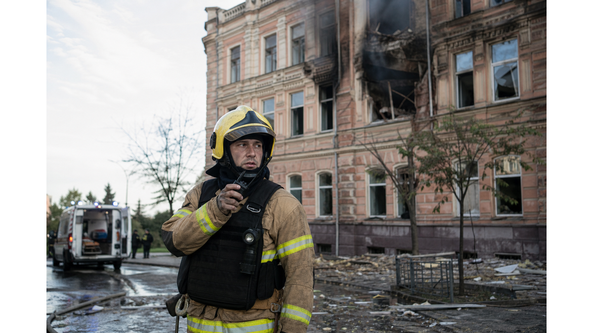 Russian drone strikes SBU headquarters in central Kyiv