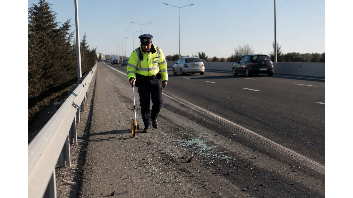 Multi-vehicle collision on the Nicosia-Larnaca highway