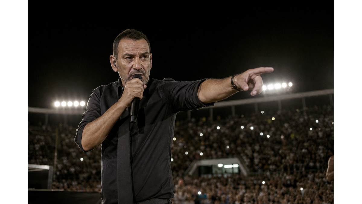 Nikos Oikonomopoulos experiences on-stage frustration during Lamia concert