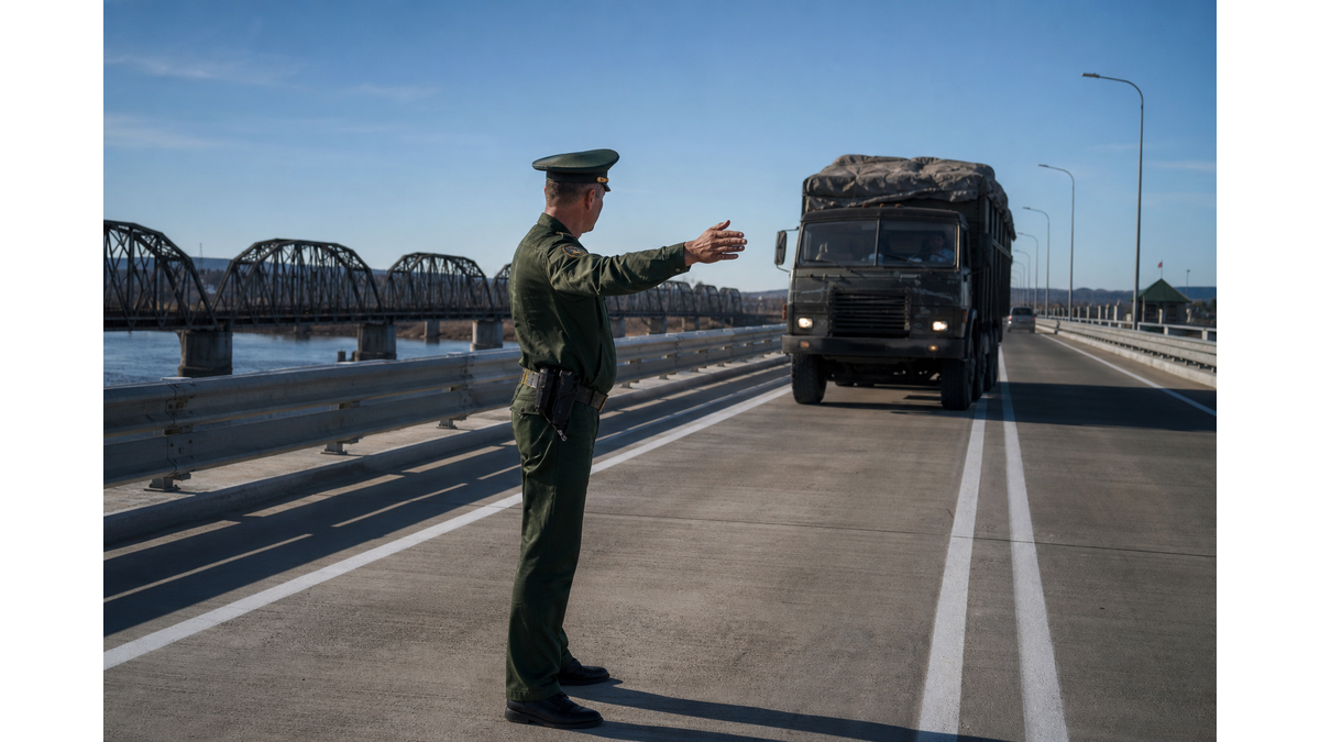 Russia and North Korea open their first cross-border road bridge
