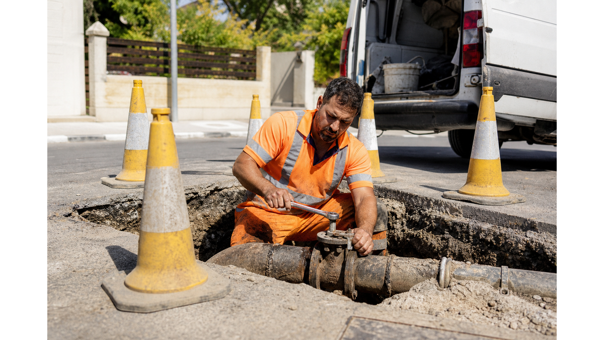 Water supply disruption in Panthea area of Agios Athanasios, Limassol