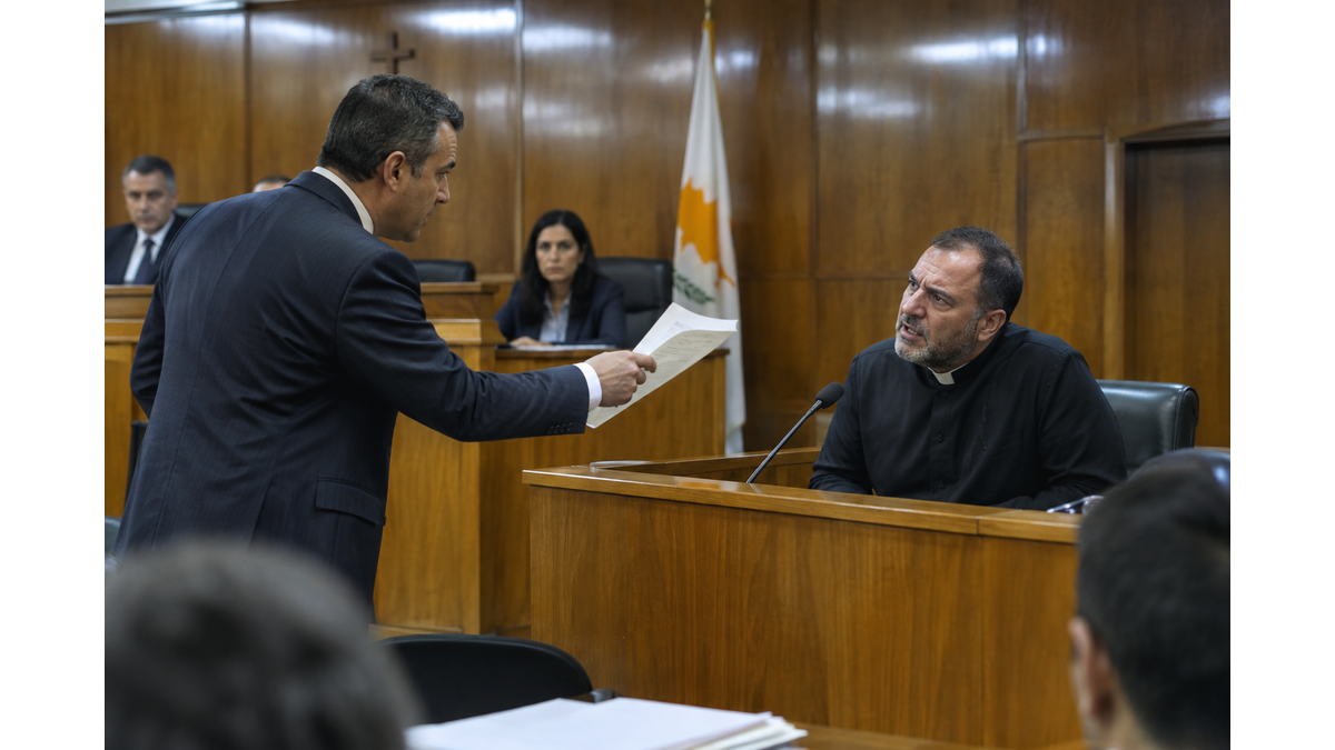 Cross-examination of witness Father B. in Saint Avvakoum Monastery trial