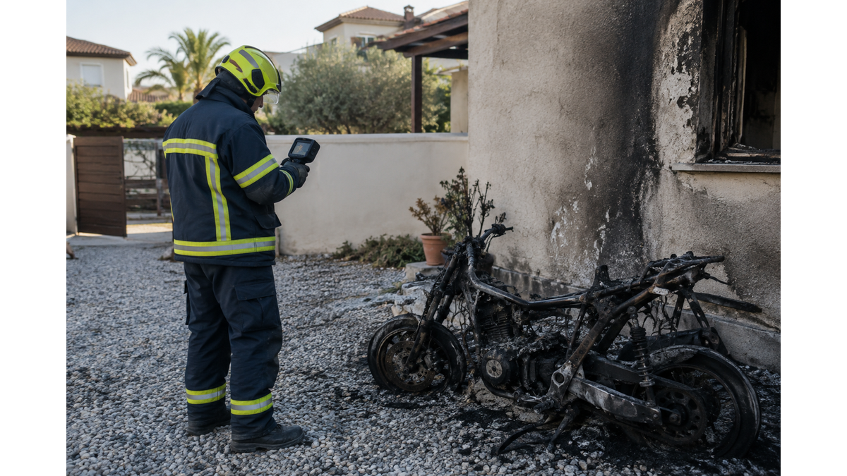 Arson attack destroys motorcycle in Kiti