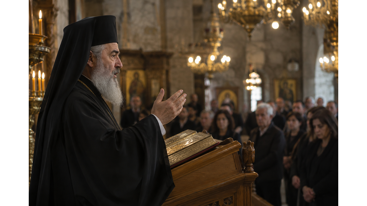 Metropolitan Neophytos of Morphou honors singer Giorgos Mazonakis