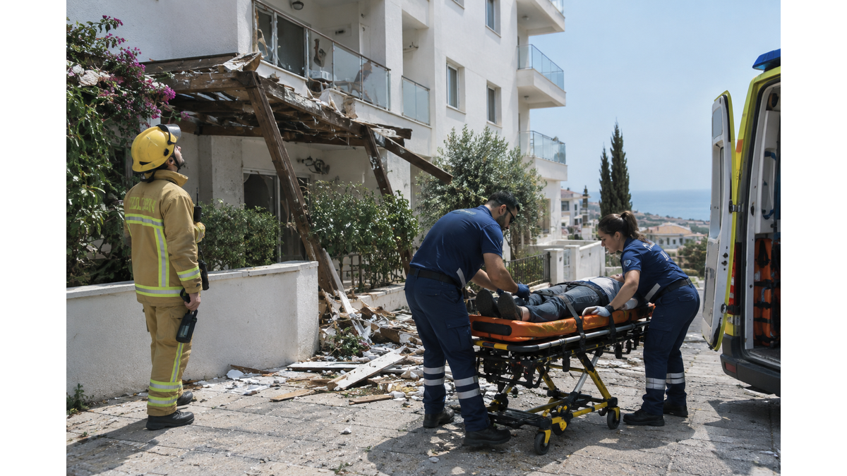 Teenager hospitalised after falling from third-floor apartment in Limassol