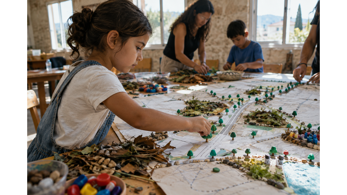 Laou Laou initiative promotes child-led urban design in Agioi Omologites