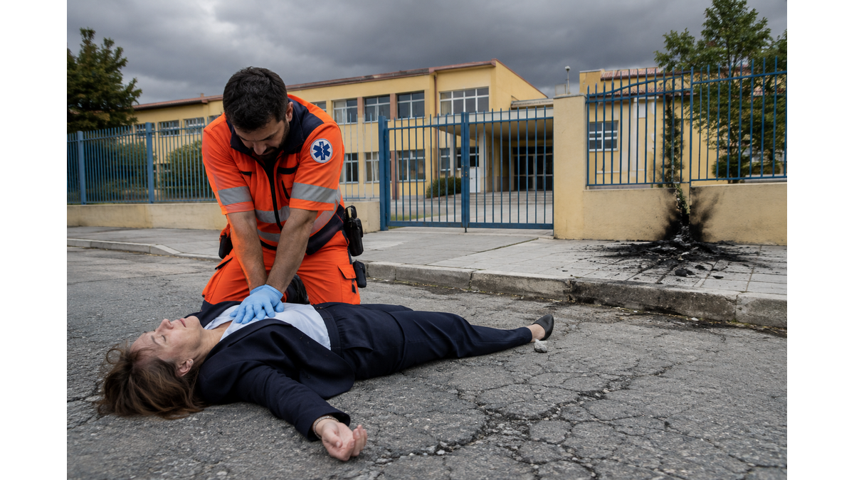 Γυναίκα υπέστη ανακοπή στην Ηλιούπολη μετά από καταιγίδα
