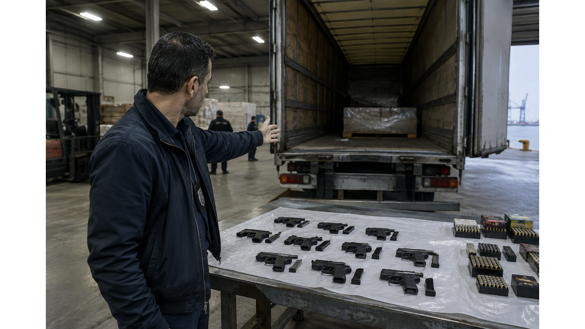 Two suspects detained in occupied Famagusta over illicit arms shipment