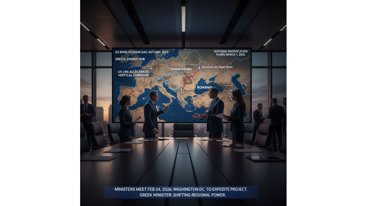 Greek officials and US partners discuss the strategic importance of the Vertical Gas Corridor