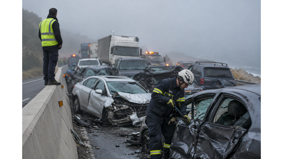 Massive 69-vehicle pile-up in South Carolina due to dense fog