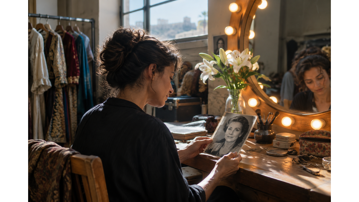 Cypriot actress Christina Pavlidou honors her late mother Alkistis