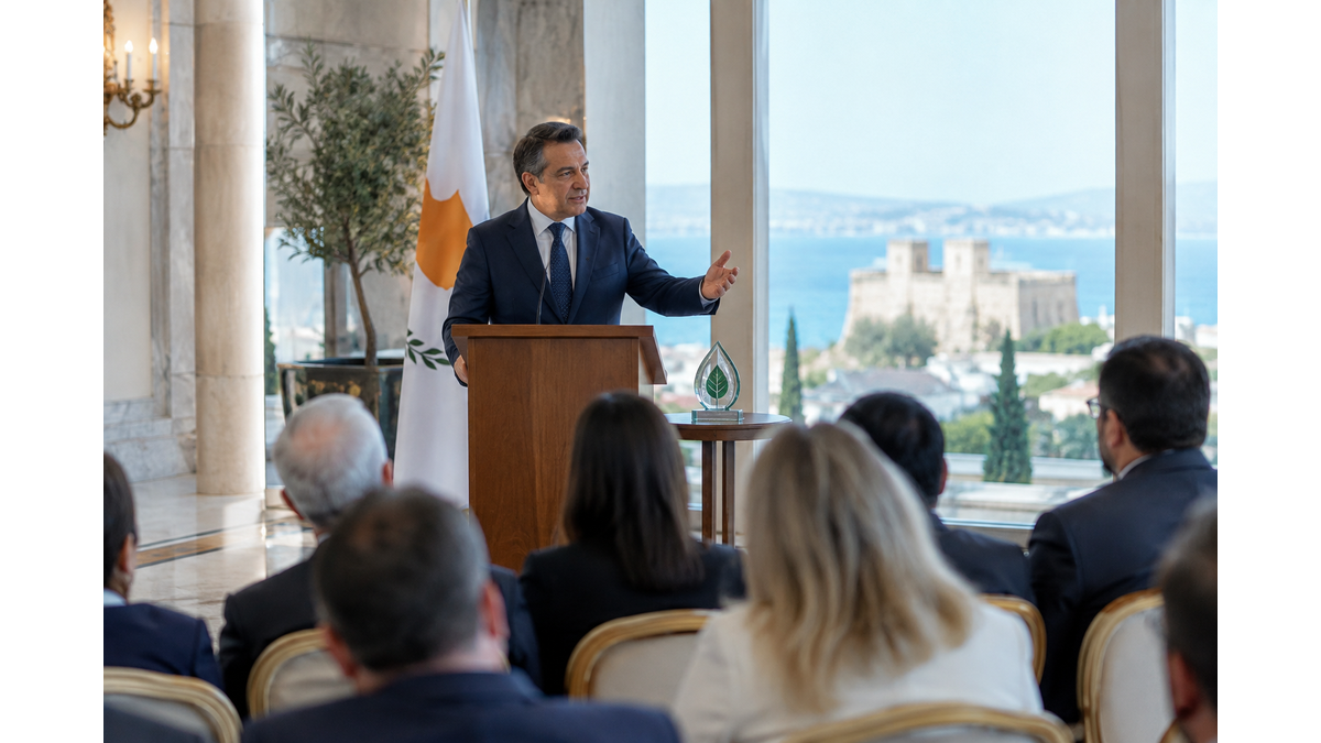 Ο Πρόεδρος Χριστοδουλίδης στην τελετή απονομής των 8ων Παγκύπριων Περιβαλλοντικών Βραβείων
