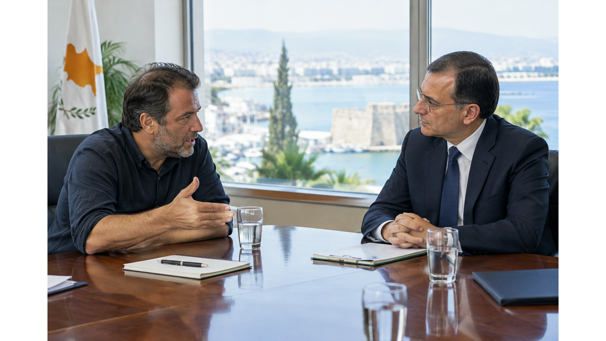 DIPA and Direct Democracy Cyprus party leaders meet for cooperation talks