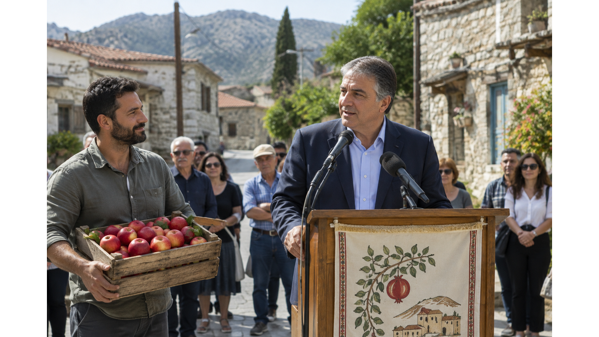 Interior Minister highlights development projects and apple festival in Kyperounta
