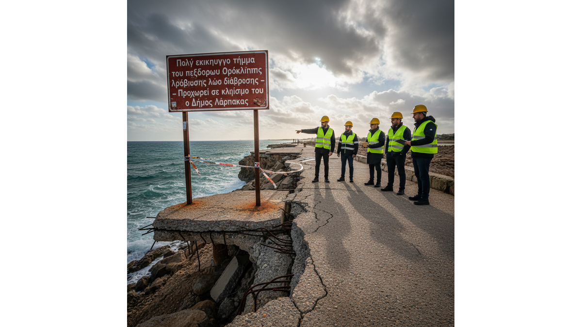 Monks report urgent landslide threat in Pyrga, Larnaca