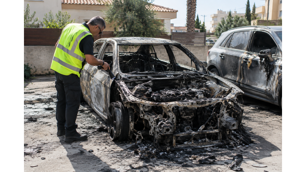 Λαμπάδιασε αυτοκίνητο άντρα στην αυλή του σπιτιού του – Επηρεάστηκαν άλλα δύο οχήματα, μυστήριο τα αίτια