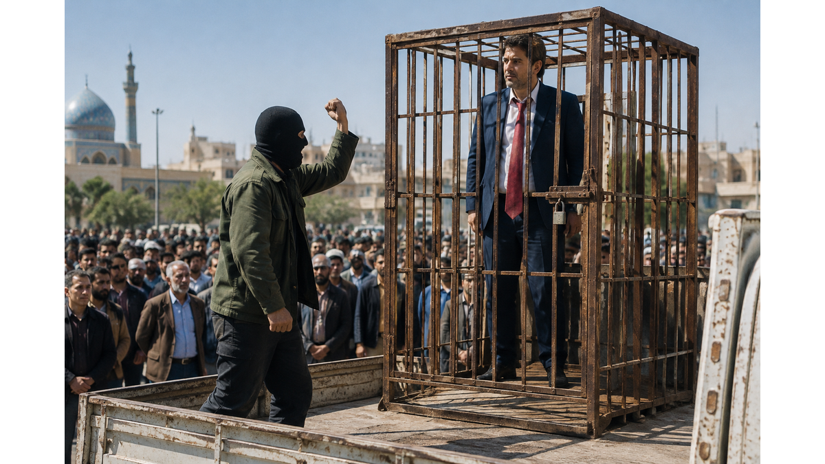 Tehran installs theatrical display mocking Donald Trump