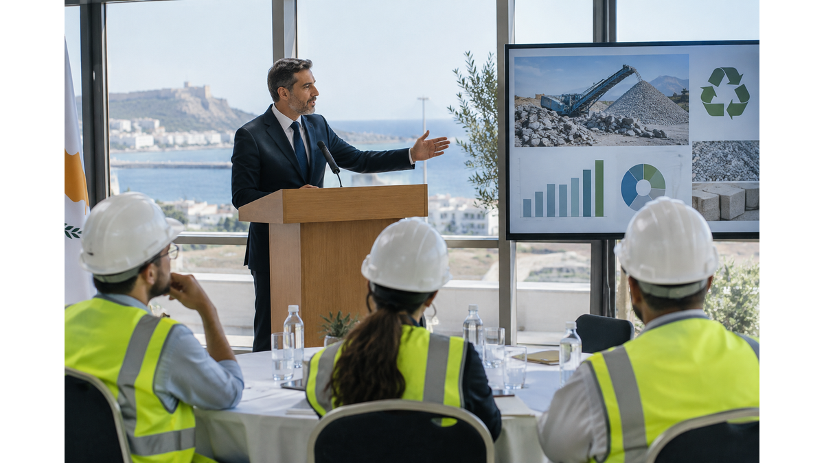 Minister of agriculture addresses Cyprus Recycling Organization environmental awards