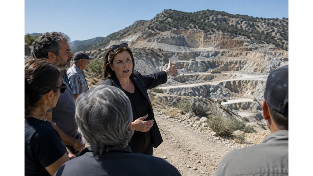 Residents of Sia protest against quarry expansion