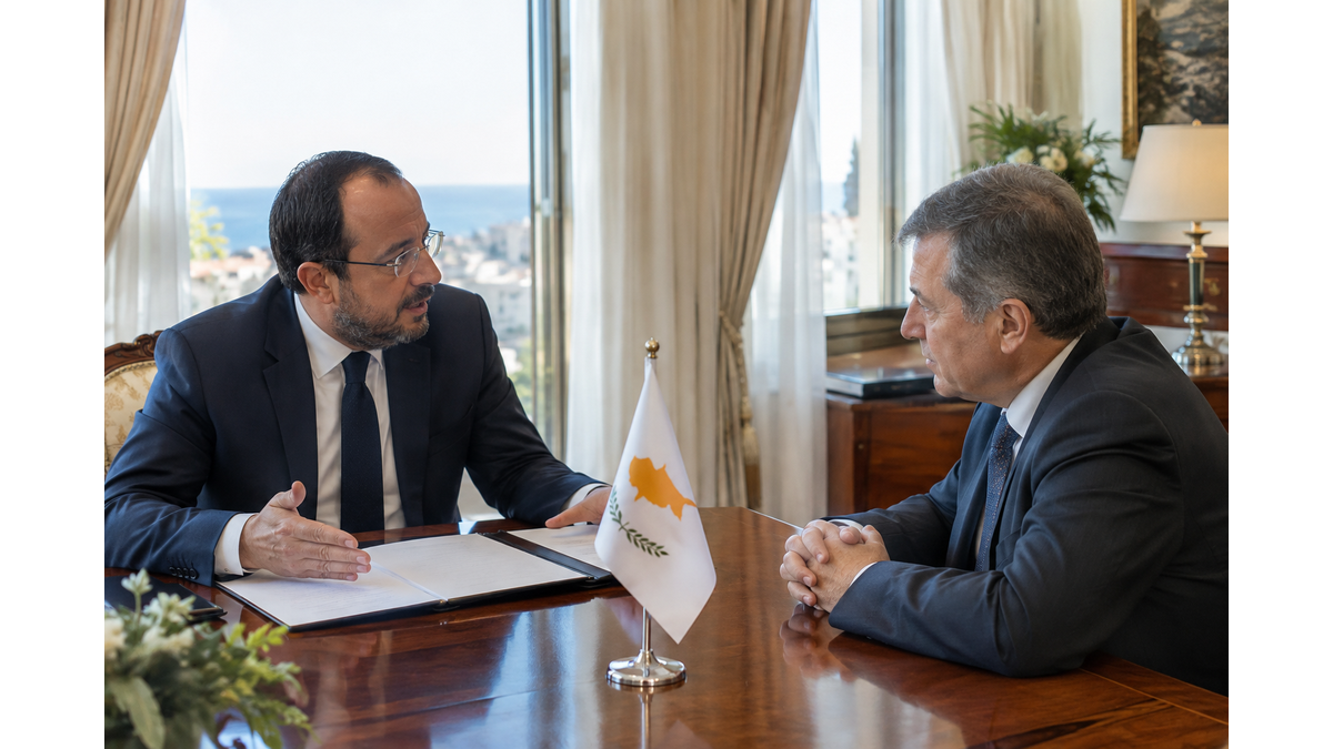 Palestinian President Mahmoud Abbas visits Cyprus for working talks