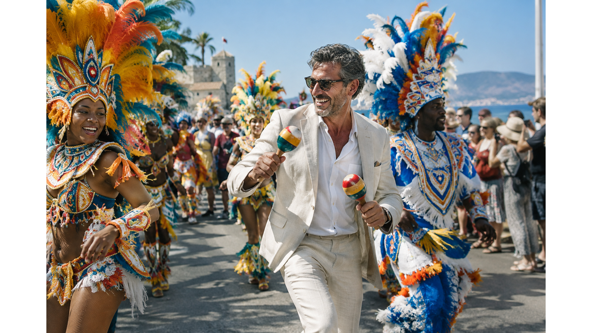 King Charles III participates in Junkanoo parade during Bahamas tour